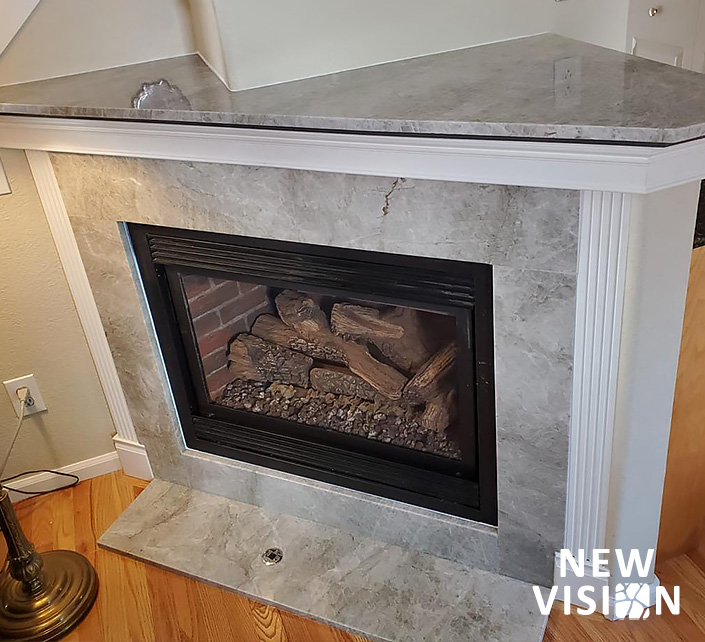 Stone Fireplace Services - New Vision Granite